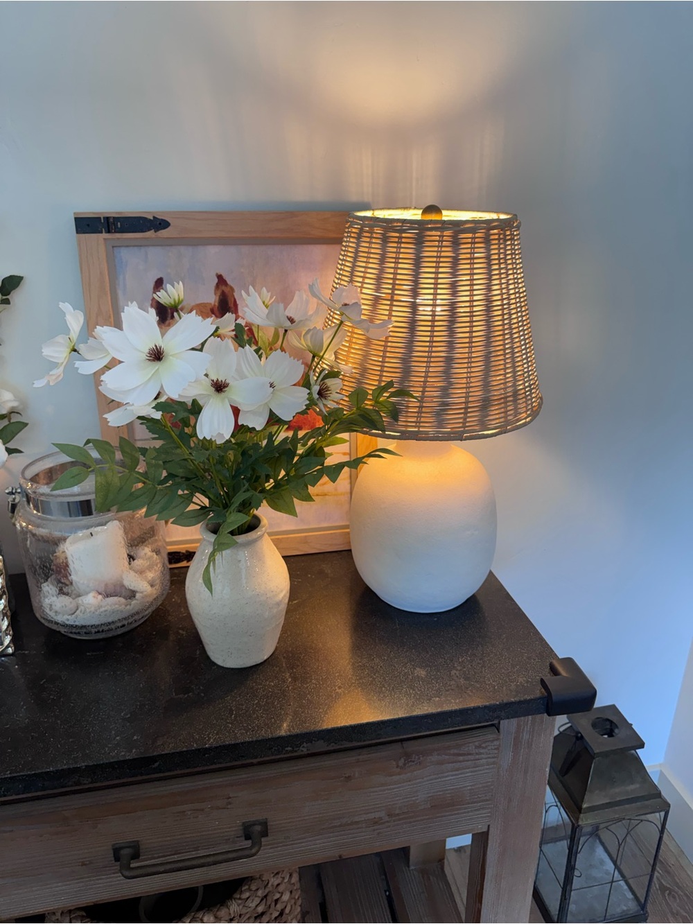 Hearth and hand with magnolia target white flowers with vase